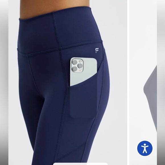 Fabletics Oasis PureLuxe High-Waisted 7/8 Legging Color Abyss - Picture 7 of 8